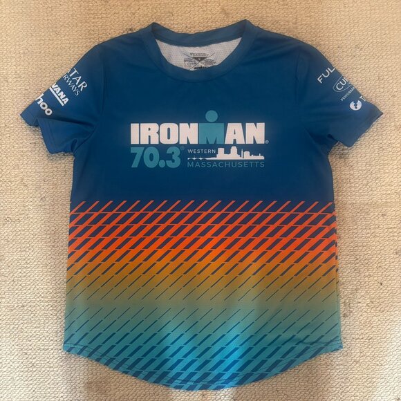 Ironman 70.3 Western Massachusetts 2024 Finishers Shirt - Size Women’s Medium - Picture 1 of 5